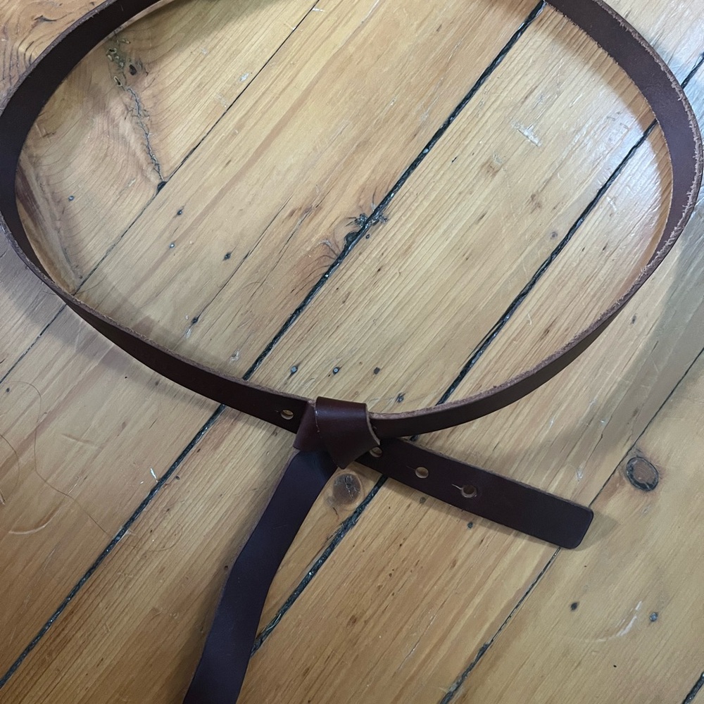 Miss Sixty Brown Leather Knot Belt